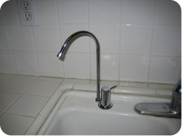 Example of installation of under-sink model