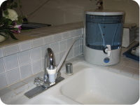 Example of installation of countertop model